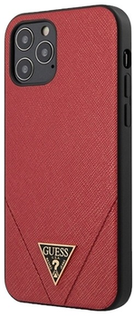 Панель Guess Saffiano для Apple iPhone 12 Pro Max Червоний (3700740480274)