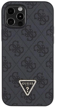 Etui Guess Crossbody Metal Logo do Apple iPhone 12/12 Pro Black (3666339146719)