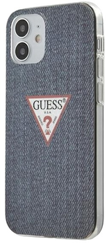 Панель Guess Jeans Collection для Apple iPhone 12 mini Темно-синя (3700740481875)