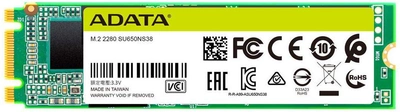 SSD диск ADATA Ultimate SU650 512GB M.2 SATA III 3D NAND (ASU650NS38-512GT-C)
