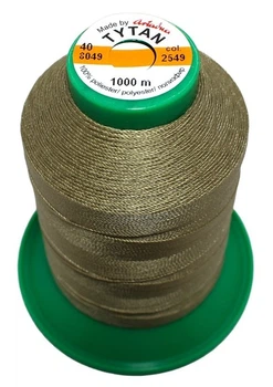 Нить №40 1000 м. Титан цвет 2549 бурый