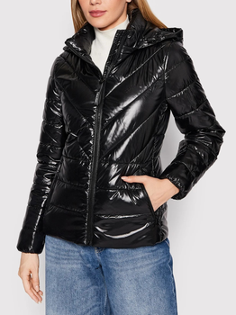 Куртка демісезонна коротка з капюшоном жіноча Calvin Klein K20K204867 M Чорна (8719856872809)