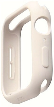 Etui Uniq Lino do Apple Watch Series 4/5/6/SE 44 mm Biały (8886463671115)