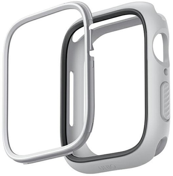 Etui Uniq Moduo do Apple Watch Series 4/5/6/7/8/SE/SE2 44-45 mm Kredowa szarość (8886463680995)
