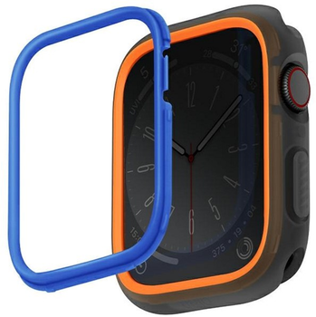 Etui Uniq Moduo do Apple Watch Series 4/5/6/7/8/SE/SE2 44-45 mm Pomarańczowy/Niebieski (8886463684429)