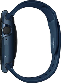 Etui Uniq Valencia do Apple Watch Series 4/5/6/7/8/SE/SE2 40-41 mm Niebieski (8886463680025)