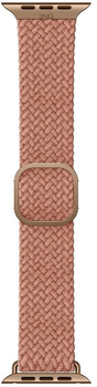 Ремінець Uniq Aspen Braided для Apple Watch Series 1/2/3/4/5/6/7/8/SE/SE2 38-41 мм Citrus Pink (8886463679470)