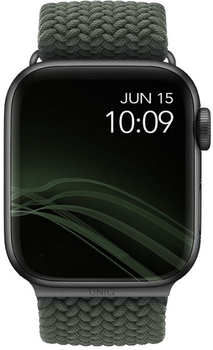 Ремінець Uniq Aspen Braided для Apple Watch Series 1/2/3/4/5/6/7/8/SE/SE2 38-41 мм Cypress Green (8886463676370)