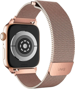 Pasek Uniq Dante Stainless Steel do Apple Watch Series 1/2/3/4/5/6/7/8/SE/SE2 38-41 mm Różwo-złoty (8886463669693)