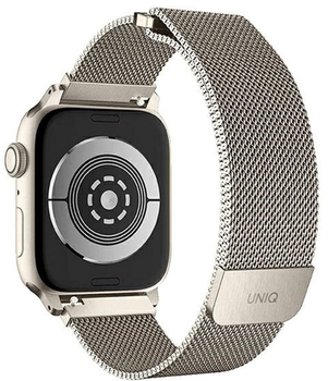 Pasek Uniq Dante Stainless Steel do Apple Watch Series 1/2/3/4/5/6/7/8/SE/SE2 42-45 mm Starlight (8886463679531)