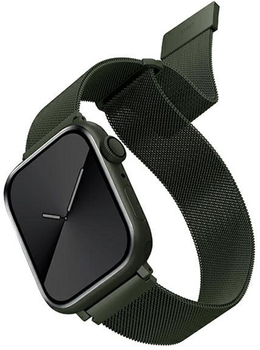 Pasek Uniq Dante Stainless Steel do Apple Watch Series 1/2/3/4/5/6/7/8/SE/SE2 42-45 mm Zielony (8886463679203)