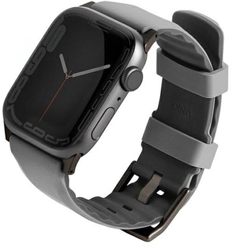 Pasek Uniq Linus Airosoft Silicone do Apple Watch Series 1/2/3/4/5/6/7/8/SE/SE2/Ultra 42-49 mm Szary (8886463680926)