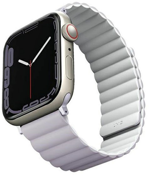 Ремінець Uniq Revix Reversible Magnetic для Apple Watch Series 1/2/3/4/5/6/7/8/SE/SE2/Ultra 42-49 мм Lilac White (8886463680810)