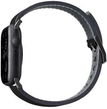 Ремінець Uniq Straden Leather Hybrid Strap для Apple Watch Series 1/2/3/4/5/6/7/8/SE/SE2/Ultra 42-49 мм Black (8886463679609)