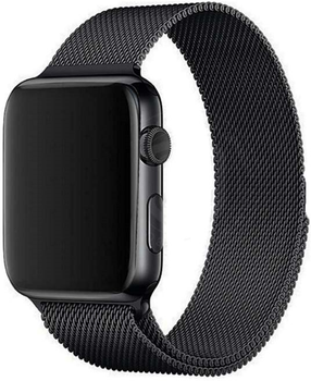 Ремінець Mercury Mesh для Apple Watch Series 1/2/3/4/5/6/7/8/SE/SE2 38-41 мм Black (8809724801533)