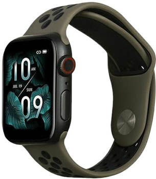 Ремінець Beline Sport Silicone для Apple Watch Series 1/2/3/4/5/6/7/8/SE/SE2/Ultra 42-49 мм Brown-Black (5904422919917)