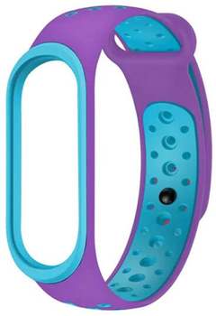 Ремінець Beline для Xiaomi Mi Band 5/6/7 Blue-Purple (5904422911331)