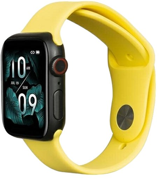 Pasek Beline Silicone do Apple Watch Series 1/2/3/4/5/6/7/8/SE/SE2 38-41 mm Zółty (5904422919771)