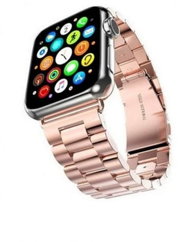 Ремінець Mercury Metal для Apple Watch Series 1/2/3/4/5/6/7/8/SE/SE2/Ultra 42-45 мм Pink gold (8809724801397)