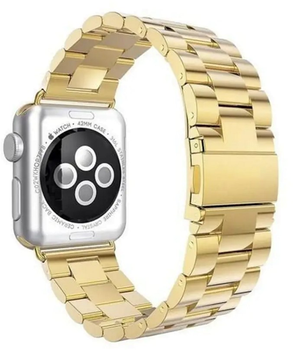 Ремінець Mercury Metal для Apple Watch Series 1/2/3/4/5/6/7/8/SE/SE2/Ultra 42-45 мм Gold (8809724801359)