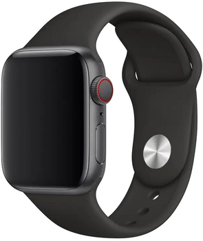 Ремінець Mercury Silicon для Apple Watch Series 1/2/3/4/5/6/7/8/SE/SE2/Ultra 42-45 мм Black (8809724801762)