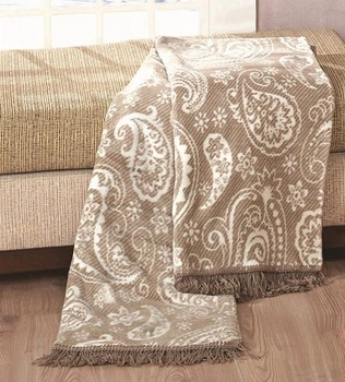 Плед Arya. Paisley Stone, хлопковый-200*220