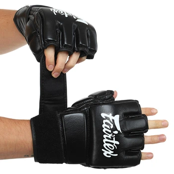 Перчатки для смешанных единоборств кожаные Fairtex Heroe 0582 размер M Black