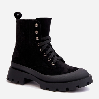 Жіночі зимові черевики низькі Gordts 37 Чорні (5905677980578)