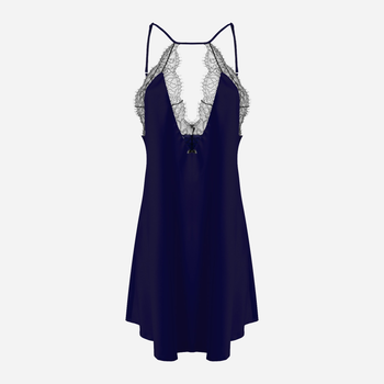 Нічна сорочка жіноча DKaren Slip Tifany S Темно-синя (5903068501517)