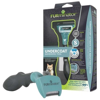 Инструмент для удаления подшерстки для длинношерстных кошек FURminator Long Hair Small Cat S