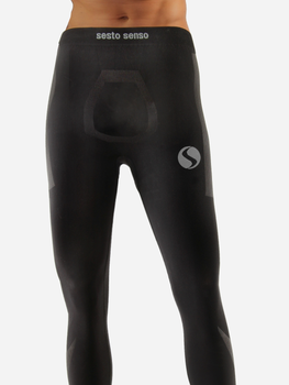 Spodnie legginsy termiczne męskie Sesto Senso CL42 S/M Czarne (5904280038638)
