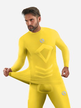 Koszulka męska termiczna długi rękaw Sesto Senso CL40 L/XL Żółta (5904280038225)