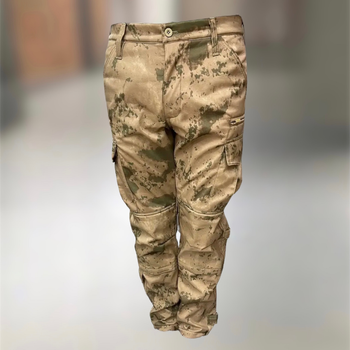 Штани тактичні софтшелл з флісом Combat, розмір XL, колір Жандарм, утеплені штани для військових