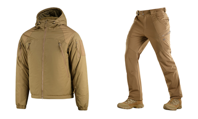 M-tac комплект тактическая куртка Soft Shell штаны тактические койот M