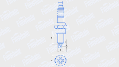 Свеча зажигания FS32/516 X ВАЗ 2110-12 (16 клапанный инжектор) (3-х електродный) (к-т 4 шт) Finwhale