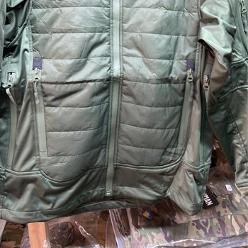 Мужская Куртка Level 7 с Мембраной и Пуховым утеплителем олива размер 2XL