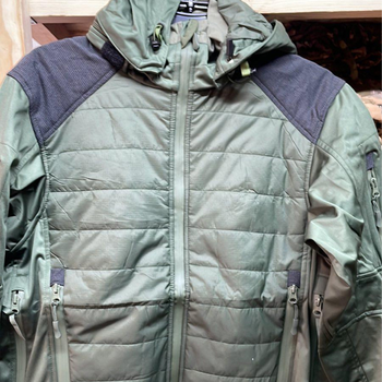 Мужская Куртка Level 7 с Мембраной и Пуховым утеплителем олива размер L