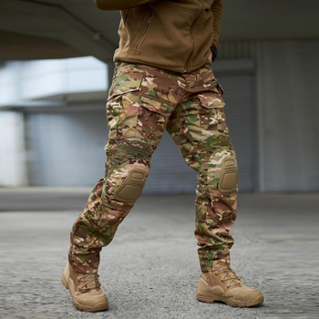 Мужские Демисезонные штаны G3 с наколенниками / Крепкие брюки мультикам размер M