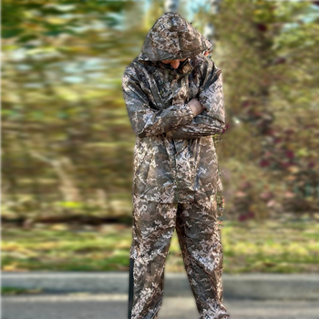 Костюм мужской - Дождевик Куртка + Брюки пиксель / Водозащитный Комплект размер XL