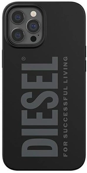 Etui Diesel Silicone Case do Apple iPhone 12 Pro Max Black (8718846088367)