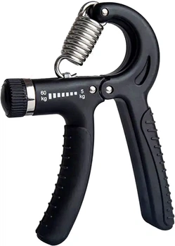 Еспандер Newt кистьовий пружинний з регульованим навантаженням Power Grip Pro CM 5-60 кг Чорний (NE-W-87-B)