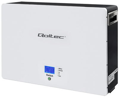 Накопичувач енергії LiFePO4 Qoltec 7.2кВт-год 48В BMS LCD 53878 (5901878538785)
