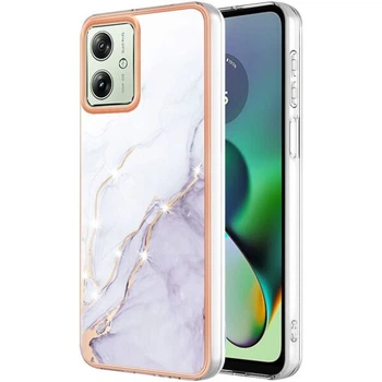 Захисний чохол Deexe Marble Style для Motorola Moto G54 / G54 Power - White