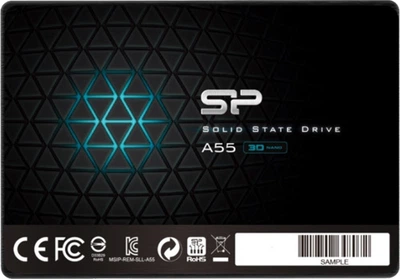 SP A55 2TB SSD 使用157時間　スペーサー付き SSD диск Silicon Power A55 512GB 2.5