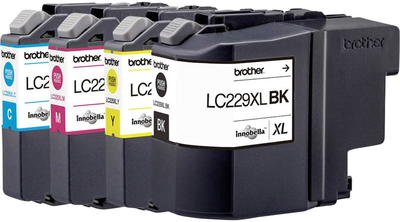Набір чорнильних картриджів Brother LC229 XL Multipack Value Ink для принтера 2400 аркушів 4 шт. 4 кольори (5014047567049)