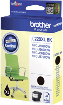 Чорнило Brother LC229 XL BK Ink для MFC-J5320DW/J5620DW/J5625DW/J5720DW 2400 аркушів Black (4977766735933)
