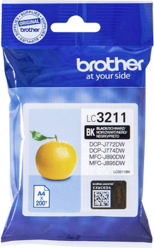 Чорнило Brother LC3211 BK для DCP-J772DW/J774DW/MFC-J890DW/J895DW 200 аркушів Black (4977766775748)