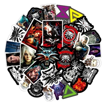 Набор виниловых наклеек стикеров LTC Стикерпак The Witcher Ведьмак 50 шт. (LC23061301L)