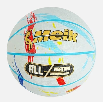 Мяч баскетбольный Meik 550 грамм Size №7 White/Blue (C 56005/01)