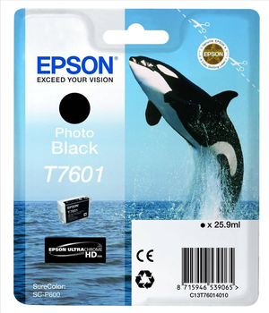 Картридж Epson T7601, Black 26 ml (8715946539065)